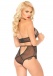 Leg Avenue - Teddy w Scalloped Lace - Black - L photo-2