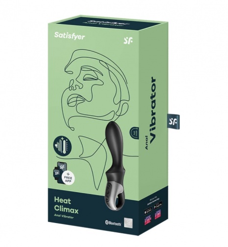 Satisfyer - Heat Climax 熱感後庭震動棒 - 黑色 照片