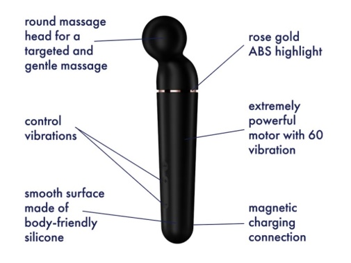 Satisfyer - 惑星奇迹按摩棒 - 黑色 照片