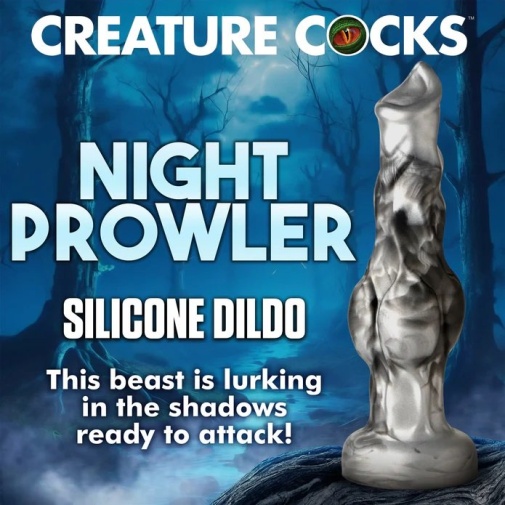 Creature Cocks - Night Prowler Dildo S - Grey 照片