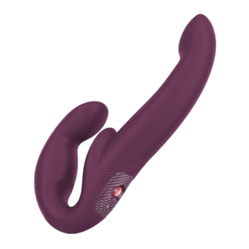 Fun Factory - Share Vibe Pro 无带穿戴式震动阳具 - 酒红色 照片