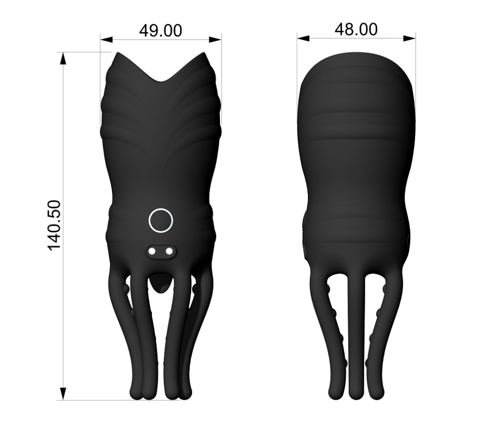 Function mode 10-frequency vibration
Waterproof level IPX-5
... Secwell - Glans Male Masturbator - Black photo-16