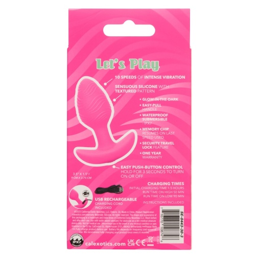 CEN - Cheeky Glow Vibro Plug - Pink photo