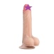 Lovetoy - 7" 带包皮双层仿真阳具 - 肉色 照片-2