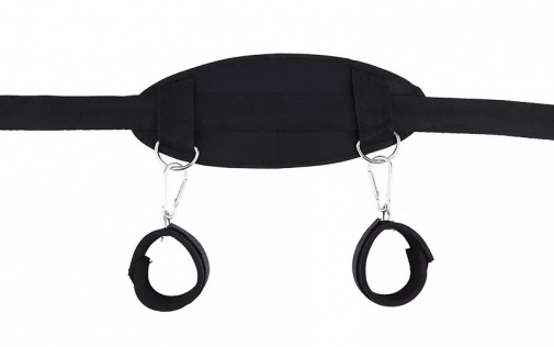 MT - Restraint Belt w Cuffs - Black photo