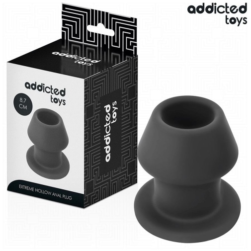 Addicted Toys - Extreme 空心後庭塞 中碼 - 黑色 照片