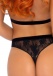 Leg Avenue - Velvet Trimmed Lace Set 2pc - Black - S/M photo-4