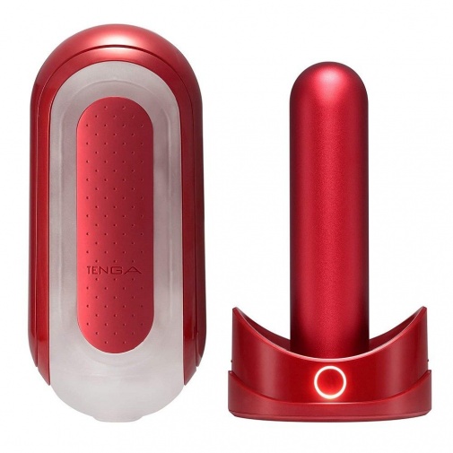 Tenga - Flip Zero 飛機杯連加熱座 - 紅色 照片