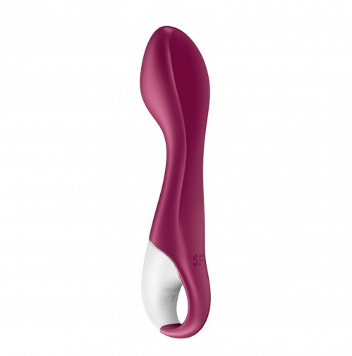 Satisfyer - Hot Spot 热感G点震动棒 - 莓红色 照片