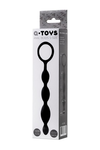 A-Toys - Anal Beads 19.5cm - Black photo