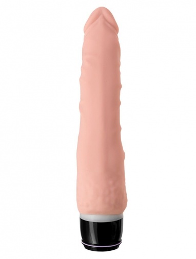 A-Toys - 矽膠震動仿真陽具 - 肉色 照片