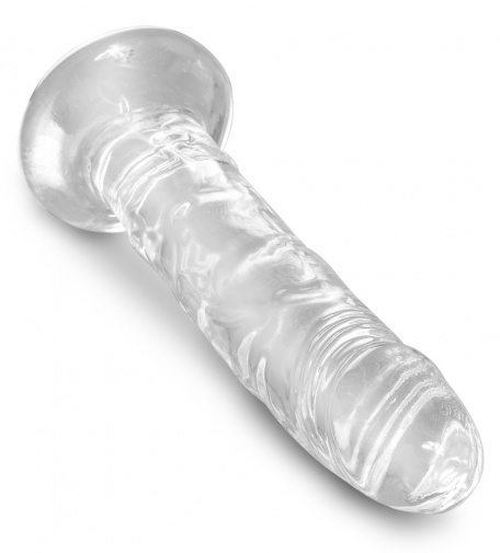 King Cock - 6" 仿真假陽具 - 透明 照片