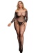 Ohyeah - Fishnet Diamonds Bodystocking - Black - XL photo