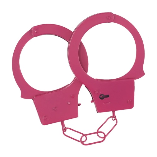 Ouch - Classic Metal Hand Cuffs - Pink 照片