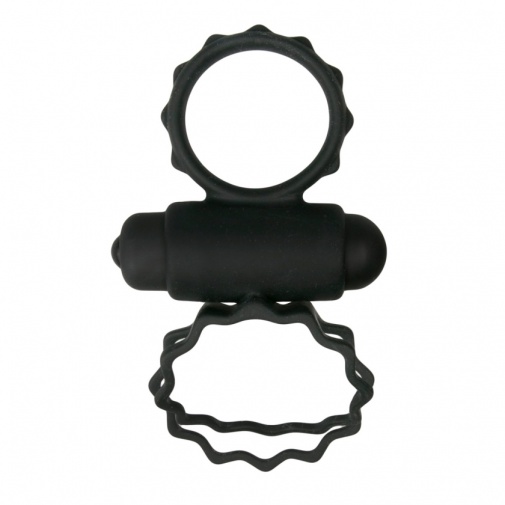 Easytoys - Duo Cock Vibro Ring - Black photo