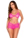 Leg Avenue - After Glow Lingerie Set - Neon Pink photo-3