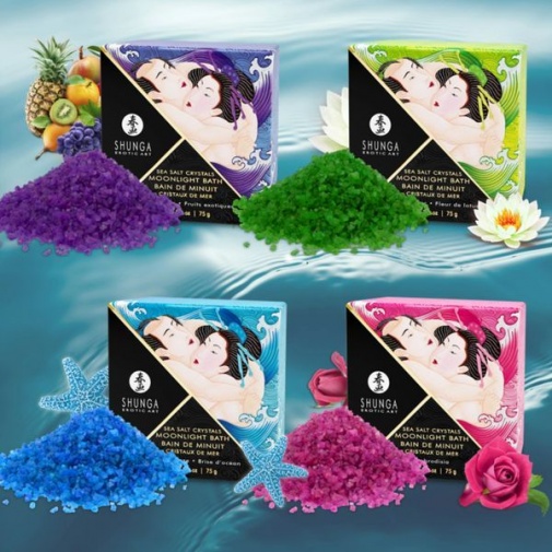 Shunga - Crystal Bath Salt Lotus Flower - 75g photo