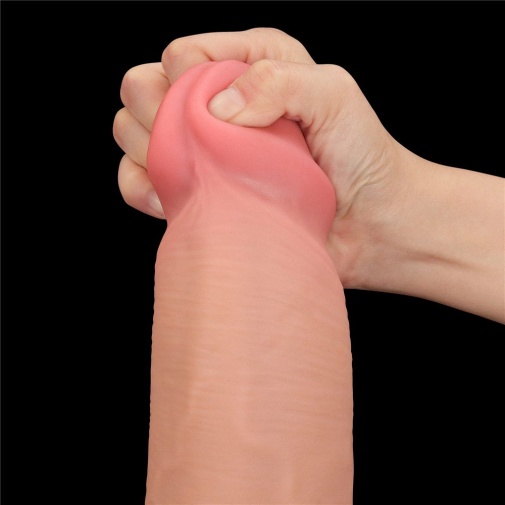 Lovetoy - 14" Sliding Skin Dildo - Flesh 照片