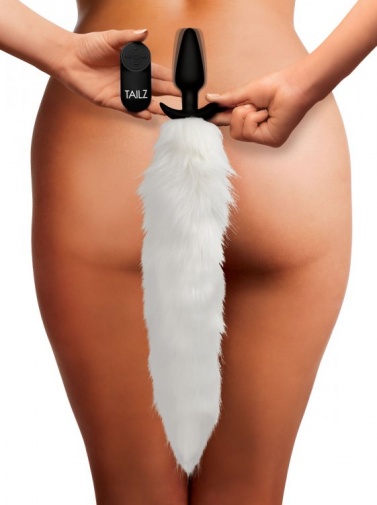 Tailz - Vibro Fox Tail Slender - White photo