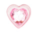 Add a touch of elegance to your anal adventures with this gl... Easytoys - Heart Glass Plug - Pink photo-4