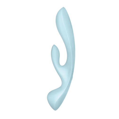 Satisfyer - Triple Oh Rabbit Vibrator - Light Blue photo