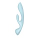 Satisfyer - Triple Oh Rabbit Vibrator - Light Blue photo