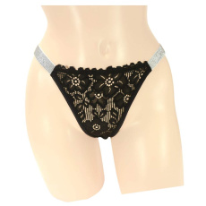 NPG - P122 Floral Lace Thong - Black 照片