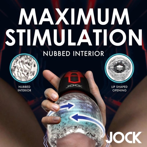 Jock - Spinning Vibro Masturbator - Black photo
