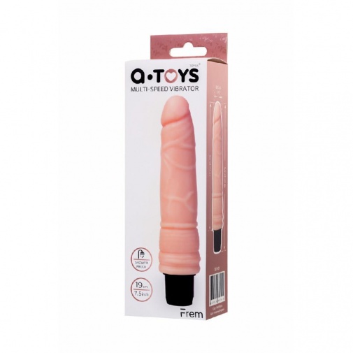 A-Toys - Multi-Speed Vibro Dildo 19cm - Flesh photo