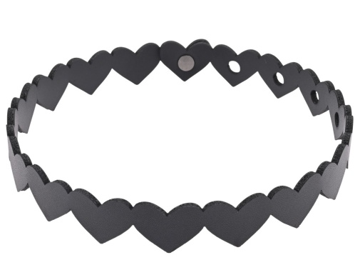 Sex&Mischief - Heart Day Collar - Black photo