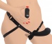Strap U - 28X Double Diva 2" 震动双头假阳具连穿戴式束带及无线遥控 - 黑色 照片