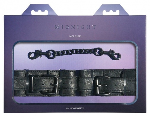 Sportsheets - Midnight Lace Cuffs - Black photo