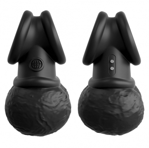 King Cock - Crown Jewels Vibro Balls - Black photo