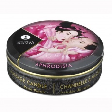 Shunga - Aphrodisia Massage Candle Rose Petals - 30ml photo