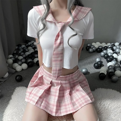 Costume Garden - GB-608 女学生制服 M - 粉红色 照片