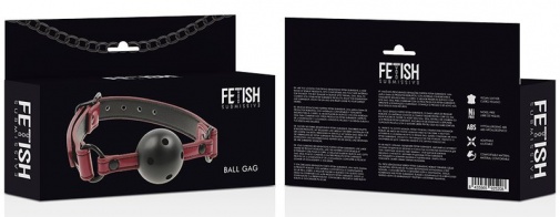 Fetish Submissive - Dark Room 可呼吸球形口塞 - 红色 照片