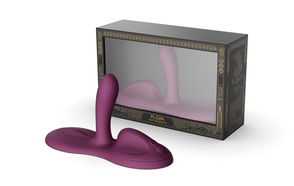 FLORA is a new hands-free sit-down massager launched in 2024... Zalo - Flora APP Vibro Pad - Velvet Purple photo-14