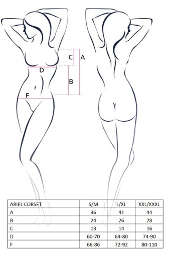 Avanua - Ariel Corset - Ecru - XXL/XXXL 照片
