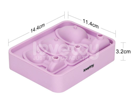 Lovetoy - Anal Plug Chocolate Ice Tray - Pink photo
