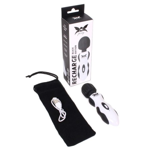 Pixey - Recharge Wand Massager - Black photo