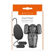 Me You Us - Dual Power Vibro Sleeve - Black photo