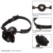 CEN - Forbidden Removable Rose Gag - Black photo-8