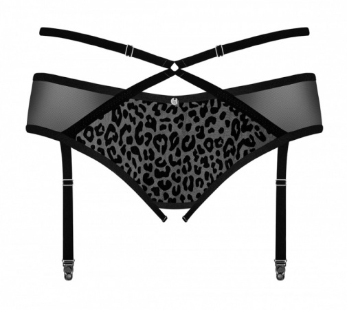 Obsessive - Jagueria Garter Belt - Black - 4XL/5XL photo