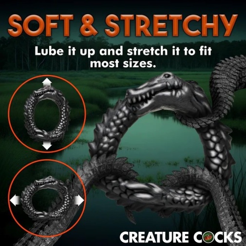 Creature Cocks - Black Caiman Ring photo
