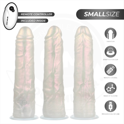 Cock Miller - 19.5cm 可遥控 发光震动假阳具 - 珍珠色 照片