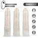 Cock Miller - 19.5cm 可遥控 发光震动假阳具 - 珍珠色 照片-4