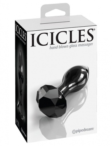 Icicles - 玻璃珠宝款后庭按摩器78号 - 黑色 照片