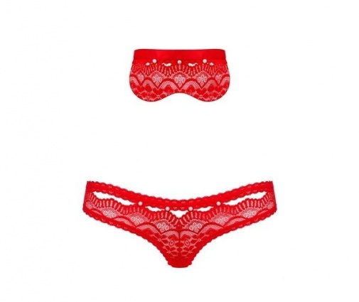 Obsessive - 822-SEA-3 內衣 2件套裝 - 紅色 - L/XL 照片