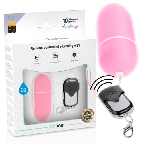 Online - Vibro Egg w Remote L - Pink photo