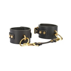 Liebe Seele - Samurai Leather Ankle Cuffs - Black photo